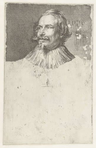 Portret van Paul de Vos by Anthony van Dyck
