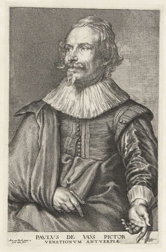 Portret van Paul de Vos by Anthony van Dyck