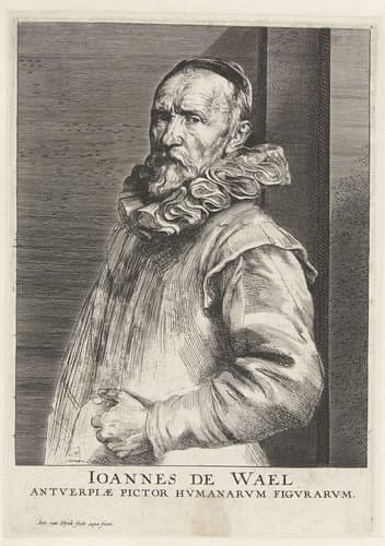 Portret van Hans de Wael by Anthony van Dyck