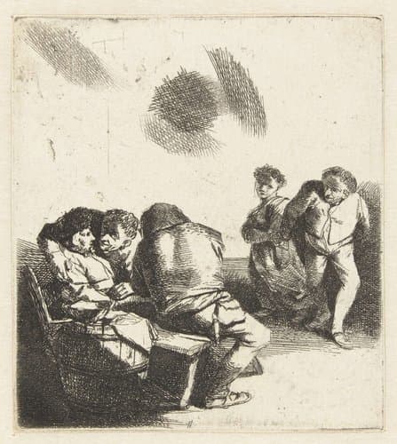 De dans by Cornelis Pietersz. Bega