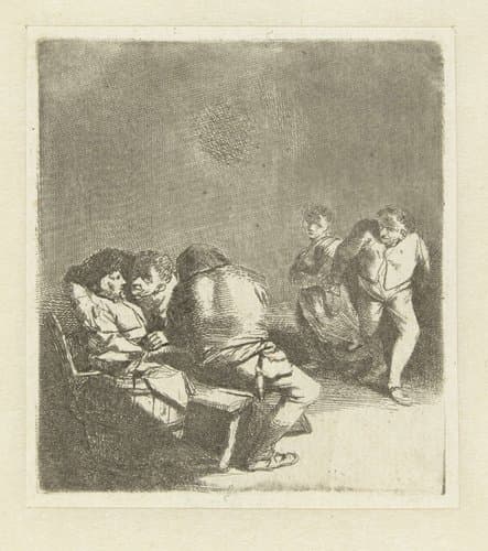 De dans by Cornelis Pietersz. Bega