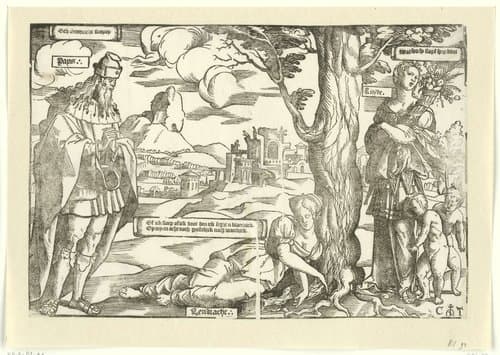 Allegorie met Eendracht by Cornelis Anthonisz.