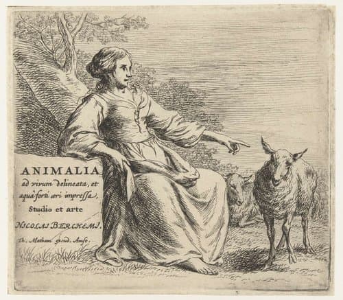 Animalia ad vivum delineata et aqua forti aeri impressa Studio et Arte Nicolai Berchemi by Nicolaes Pietersz Berchem