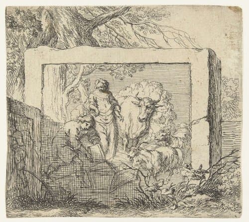 Animalia ad vivum delineata et aqua forti aeri impressa Studio et Arte Nicolai Berchemi by Nicolaes Pietersz Berchem