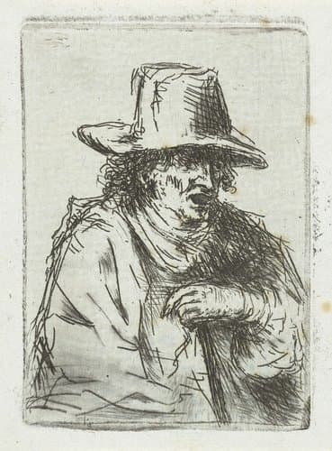 Man met hoed by Jan Chalon
