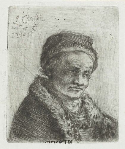 Volwassen man met bontkraag by Jan Chalon