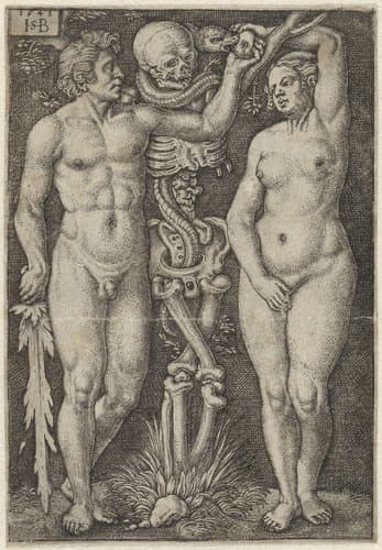 Adam en Eva en de Dood by Hans Sebald Beham
