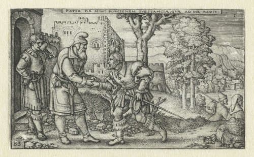 Verhaal van de Verloren Zoon by Hans Sebald Beham