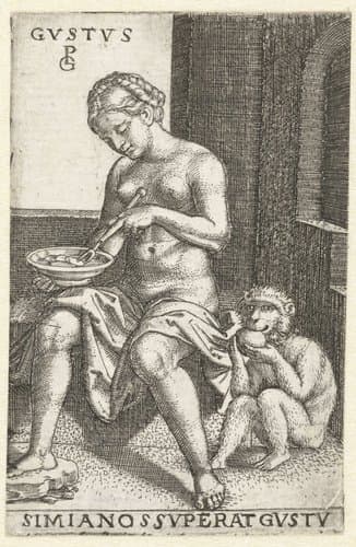 Smaak (Gustus) by Georg Pencz