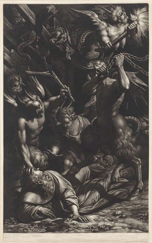 Verzoeking van de heilige Antonius by Abraham Bloteling