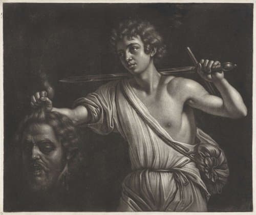 David met het hoofd van Goliath by Wallerant Vaillant