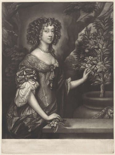 Portret van Maria Beatrice van Modena by Abraham Bloteling