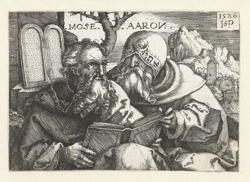 Mozes en Aäron by Hans Sebald Beham