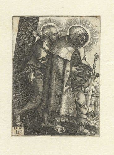 Petrus en Paulus by Hans Sebald Beham