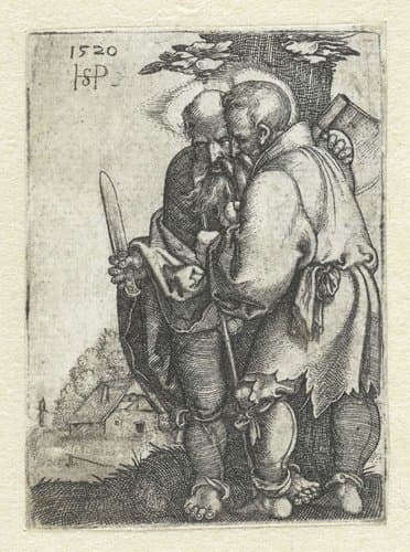 Christus en de twaalf apostelen by Hans Sebald Beham