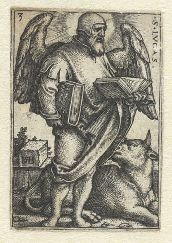 De evangelist Lucas by Hans Sebald Beham