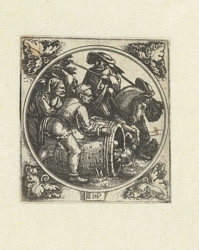 Marcus Atilius Regulus in ton gestopt door Carthagen by Hans Sebald Beham