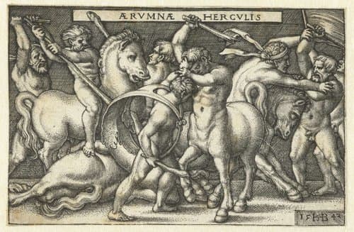 Werken van Hercules by Hans Sebald Beham