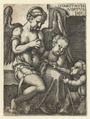 Liefde (Caritas) by Hans Sebald Beham