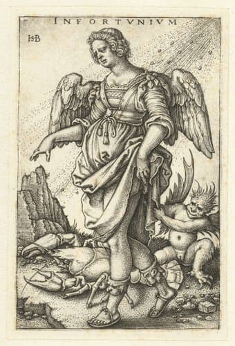 Ongeluk (Infortunio) by Hans Sebald Beham