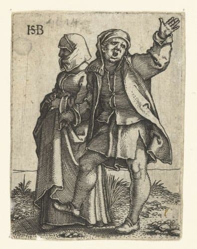 Optocht voor boerenbruiloft by Hans Sebald Beham
