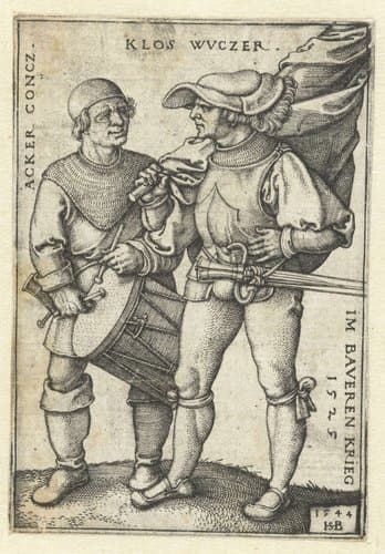 Acker concz. klos wvczer im Baverenkrieg 1525 by Hans Sebald Beham