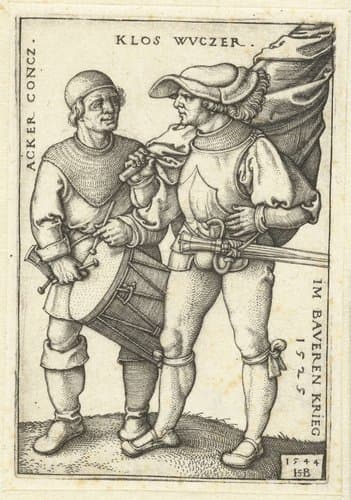 Acker concz. klos wvczer im Baverenkrieg 1525 by Hans Sebald Beham