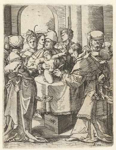 Besnijdenis van Christus by Hans Sebald Beham
