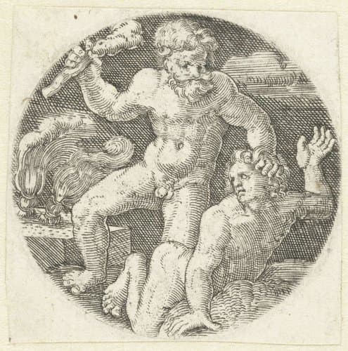 Kain doodt Abel by Jacob Binck