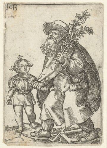 Jozef met Christuskind by Jacob Binck