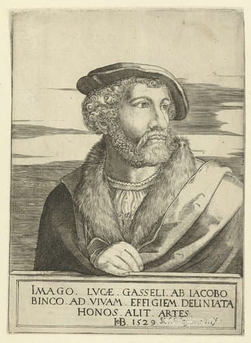 Portret van de schilder Lucas Gassel by anonymous