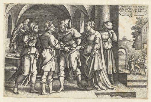 Huwelijk van Tobias en Sara by Georg Pencz