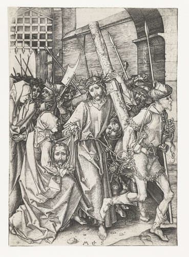 De kruisdraging by Martin Schongauer