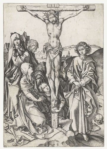De kruisiging by Martin Schongauer