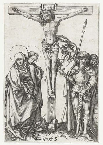 De kruisiging by Martin Schongauer