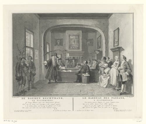 De Boeren rechtbank, te Puiterveen / Le Barreau des païsans, à Puiterveen by Pieter Tanjé