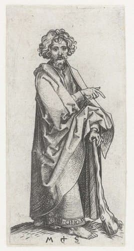 Apostel Judas Thaddeüs (Jakobus de Mindere?) by Martin Schongauer