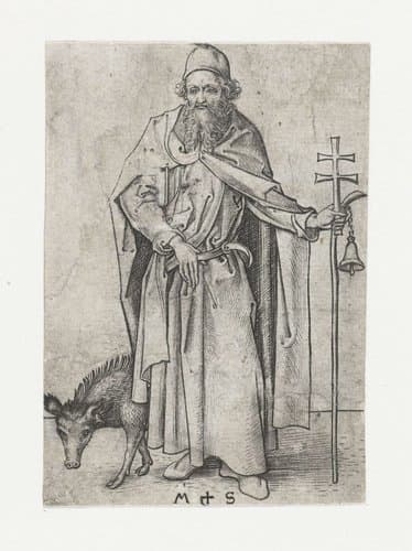 Heilige Antonius by Martin Schongauer