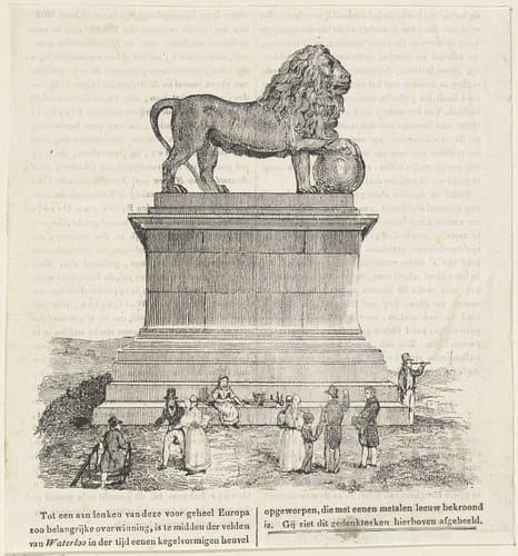 Monument voor de Slag bij Waterloo by anonymous