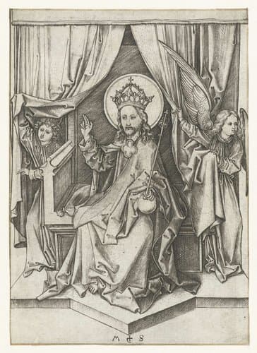 De tronende Christus by Martin Schongauer
