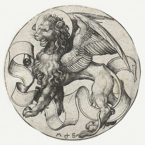 Symbols of the Four Evangelists by Martin Schongauer