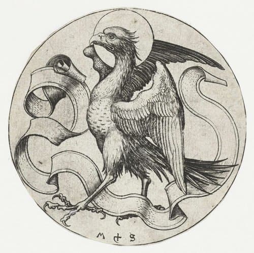 Symbols of the Four Evangelists by Martin Schongauer