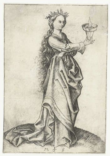 De wijze en de dwaze maagden by Martin Schongauer