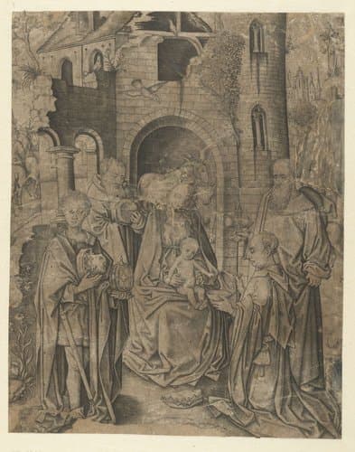 Aanbidding der koningen by Meester IAM van Zwoll