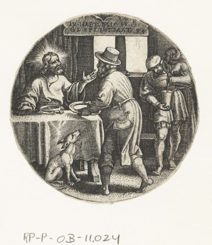 Werken van barmhartigheid by Georg Pencz