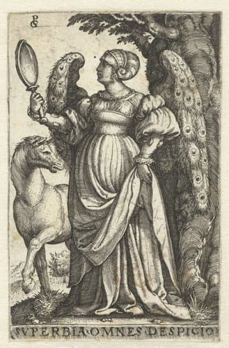 Svperbia omnes despicio by Georg Pencz