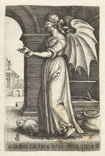 Avaricia in copia svm inops by Georg Pencz