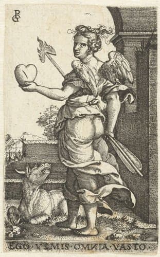 Ego Vemis Omnia Vasto by Georg Pencz