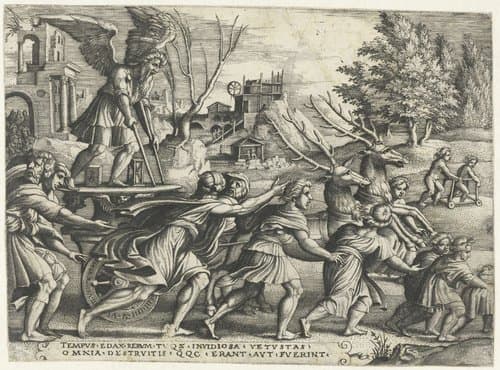 Zes triomfen van Petrarca by Georg Pencz