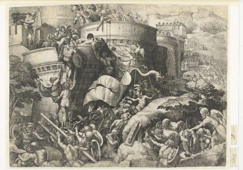 Slag bij Carthago by Georg Pencz